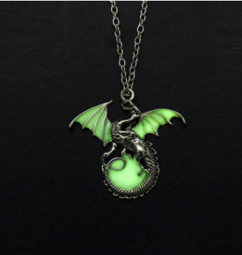 Glowing Dragon Pendant Necklace