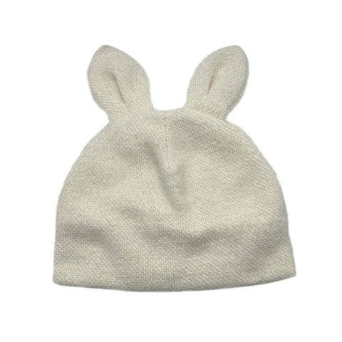 Cute Sweet Girl With Small Milk Bunny Ears Knitted Woolen Hat