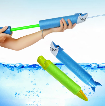Summer Water Gun Toys Pistol Blaster Shooter Outdoor Swimming Pools Cartoon Shark