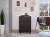 Black Three Drawer Rolling Cabinet - Minihomy