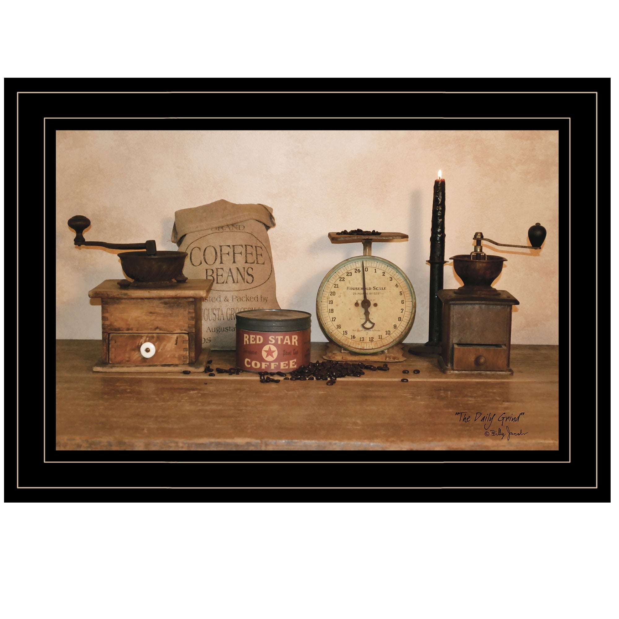 The Daily Grind 2 Black Framed Print Wall Art