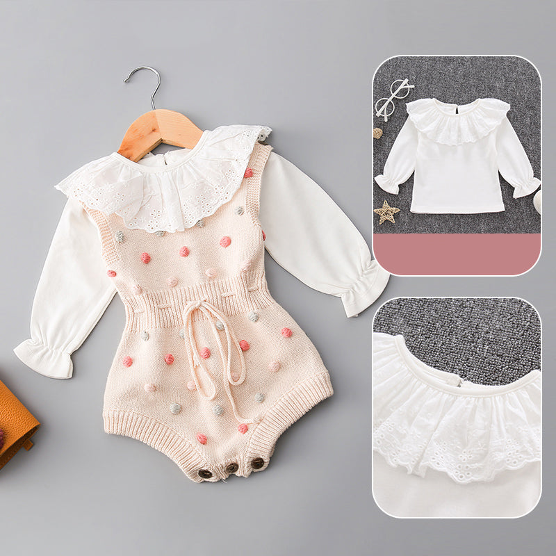 Newborn Knitted Clothes Spring Autumn Toddler Baby Girl Rompers