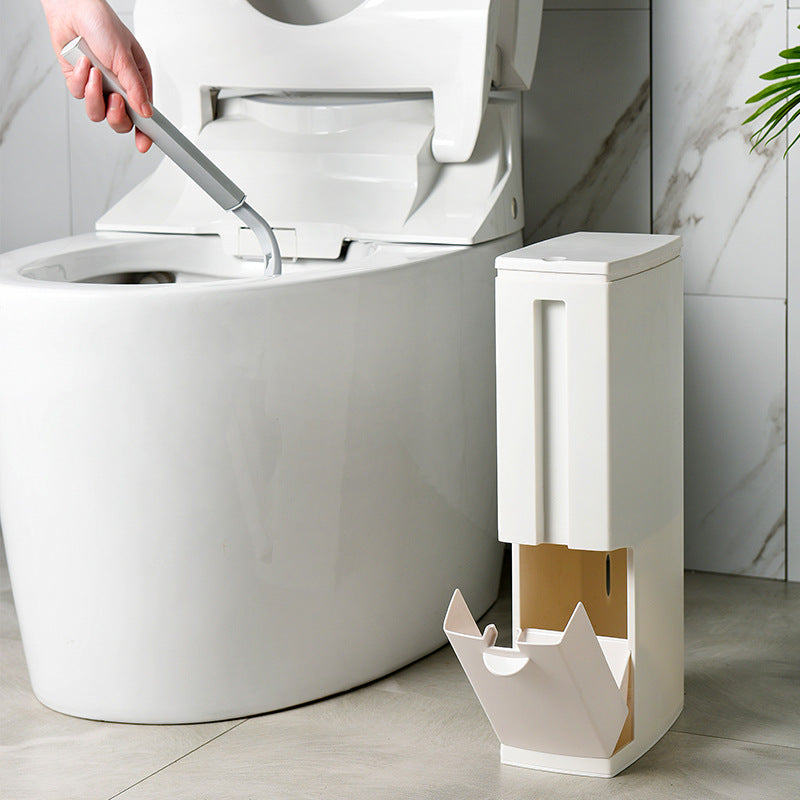 Narrow seam toilet brush suit