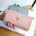 Women's long simple multifunctional hand clasp zipper zipper multi Card Wallet students