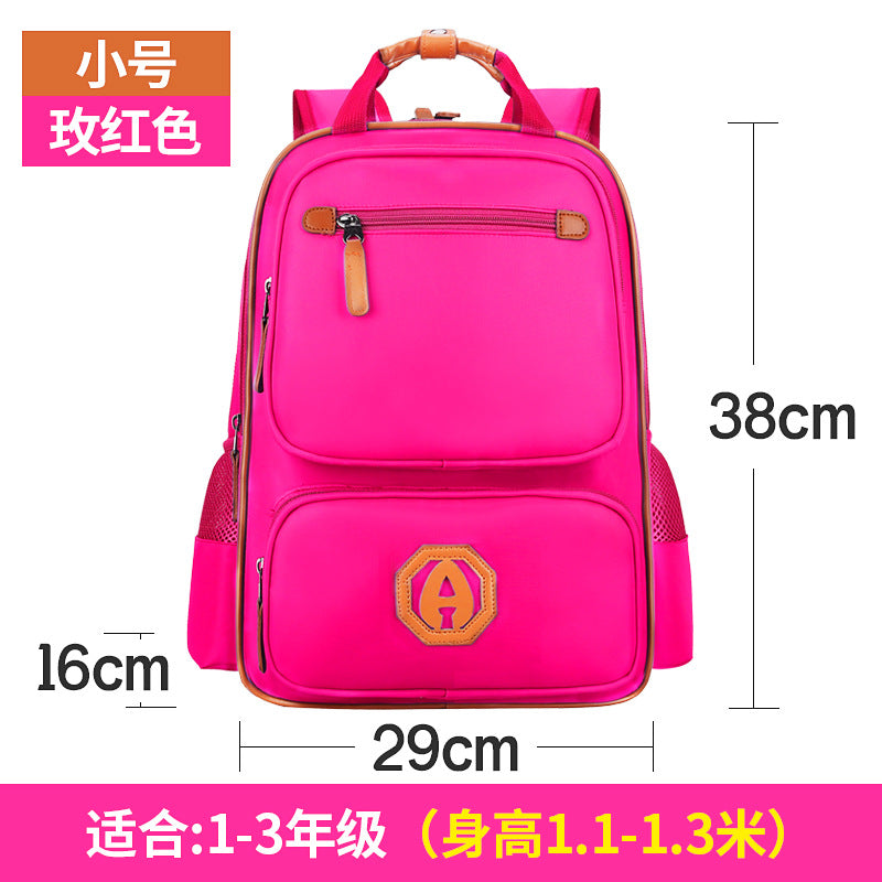 English aristocratic children's schoolbag 6-12 year old schoolbag boys and girls 1-3-5-6 grade super light backpack