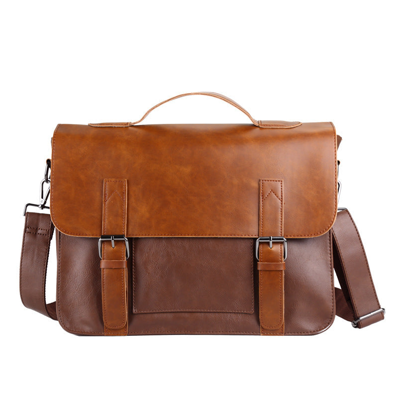 Leather Business Handbag Laptop Briefcases for Men