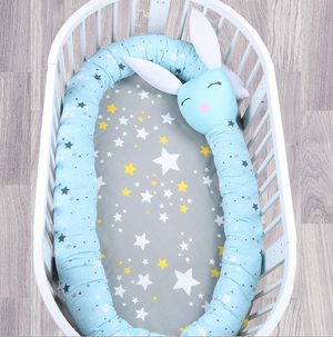 Crib bed surrounded by cotton four seasons universal children anti-collision summer breathable elliptical bed baby