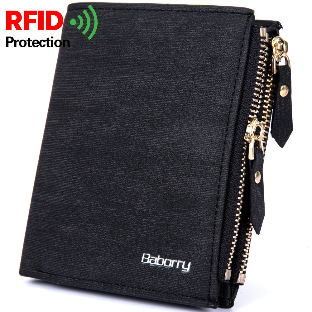 AE Bursting Short Wallet Male Anti-RFID - Minihomy