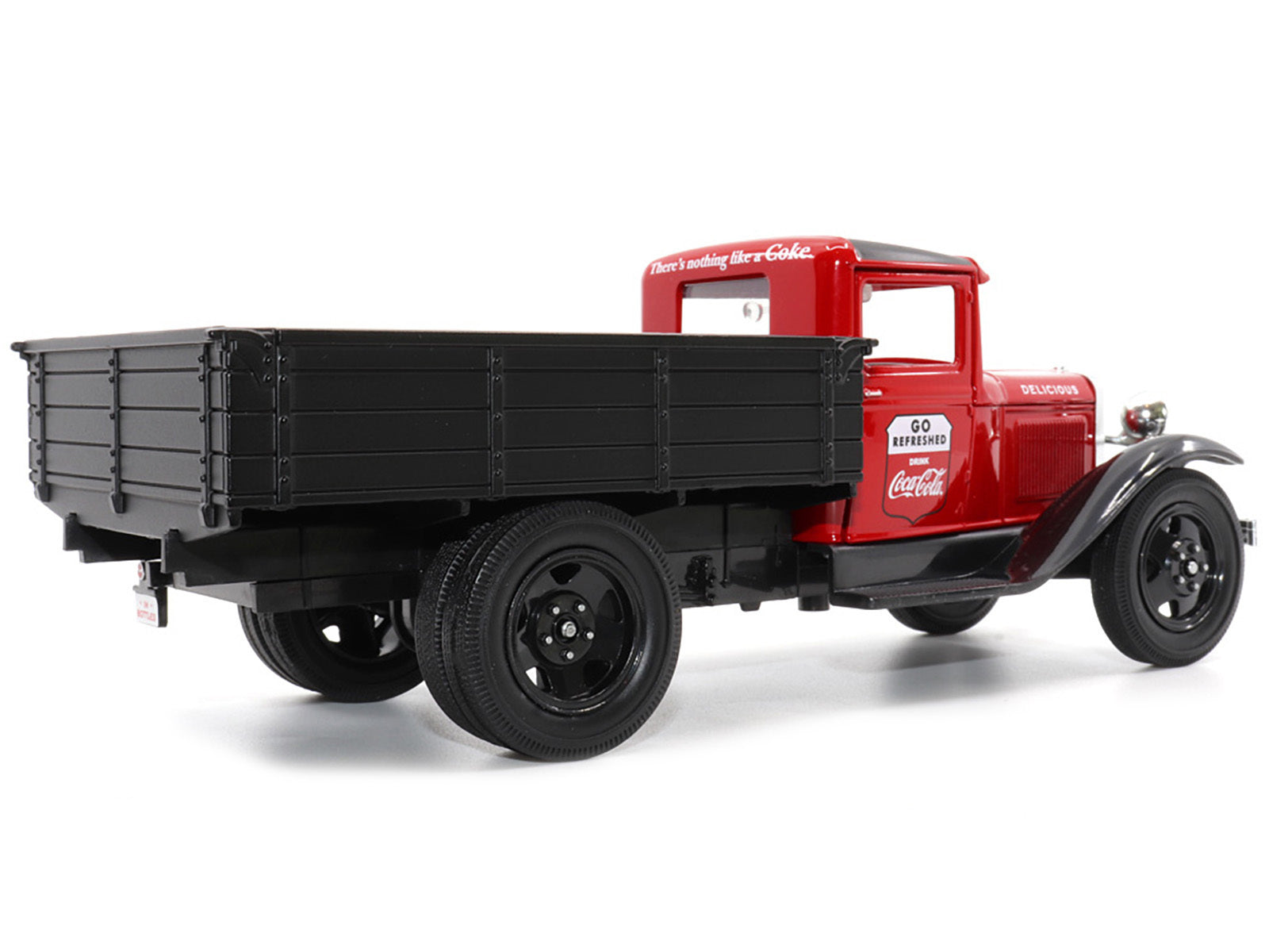 1931 Ford Model AA Pickup Truck Red and Black "Go Refreshed - Drink Coca-Cola" 1/24 Diecast Model Car by Motor City Classics - Minihomy