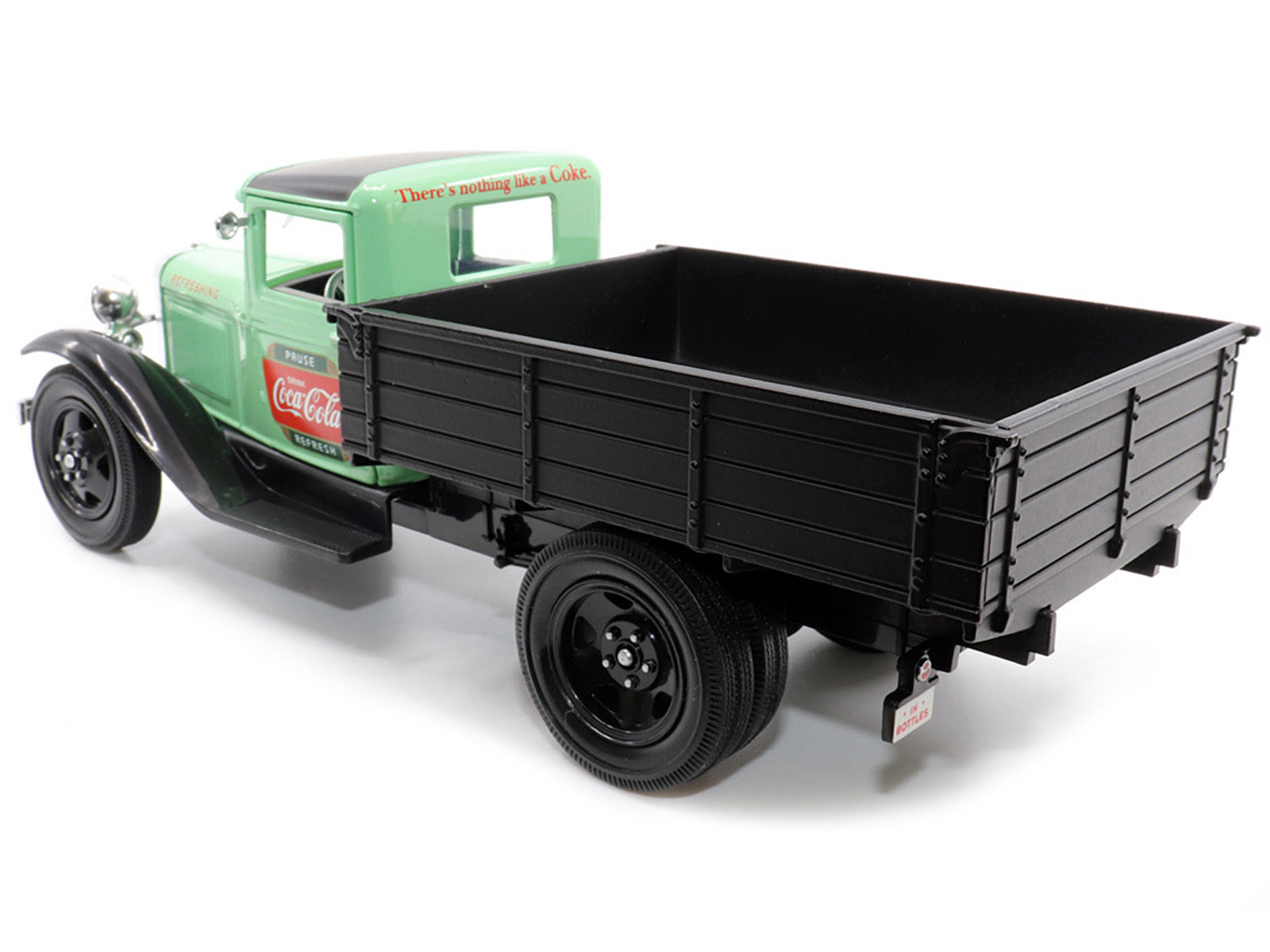 1931 Ford Model AA Pickup Truck Light Green and Black "Pause. Refresh. Drink Coca-Cola" 1/24 Diecast Model Car by Motor City Classics - Minihomy