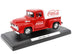 1955 Ford F-100 Pickup Truck Red with White Canopy "Drink Coca-Cola" 1/24 Diecast Model Car by Motor City Classics - Minihomy