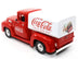 1955 Ford F-100 Pickup Truck Red with White Canopy "Drink Coca-Cola" 1/24 Diecast Model Car by Motor City Classics - Minihomy