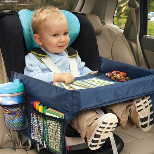 Vehicle-mounted children's waterproof toy table tray table