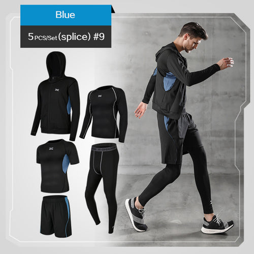 Men Sportswear Compression Sport Suits Quick Dry Running Clothes