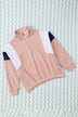 Color Block Quarter Zip Sweatshirt - Minihomy