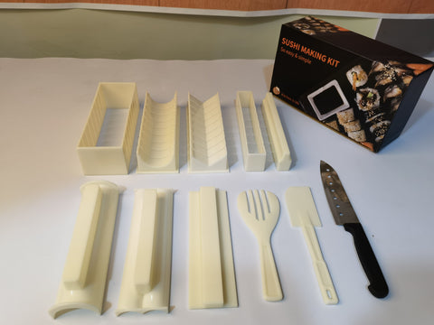 11 Piece Non Stick Professional Sushi Making Kits
