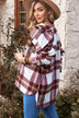 Plaid Dropped Shoulder Pocket Shacket - Minihomy