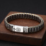 Thai Silver Personality Men's And Women's Trend Turn Bead Bracelet