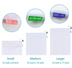 Fruit and vegetable multi-functional splicing beam mouth mesh bag suit combination - Minihomy