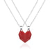 Attractive Wishing Stone Couple Necklace Ancient Love Token Heart-shaped - Minihomy