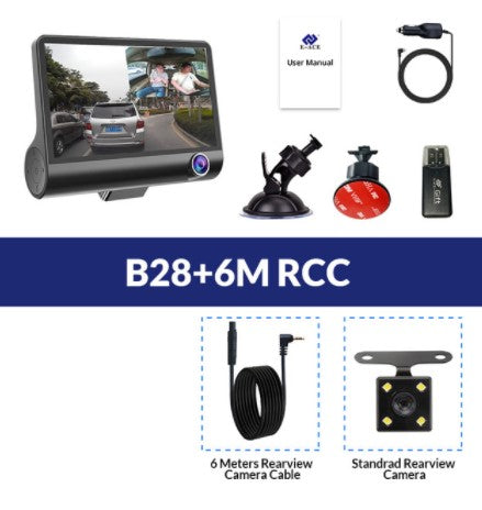 1080P High-definition Three-record Driving Recorder