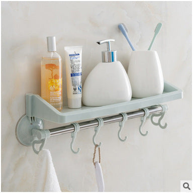 Plain Suction Bathroom Shelf Free Stiletto Seamless Kitchen Storage Rack Shelf Bathroom