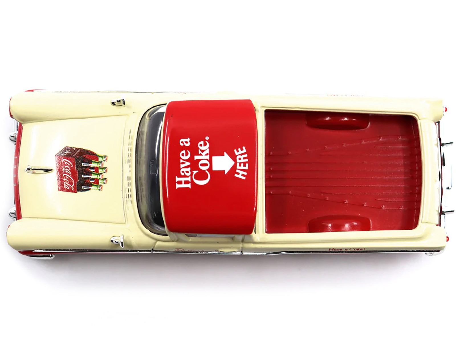 1957 Ford Ranchero "Coca-Cola" Red and Cream 1/43 Diecast Model Car by Motor City Classics - Minihomy