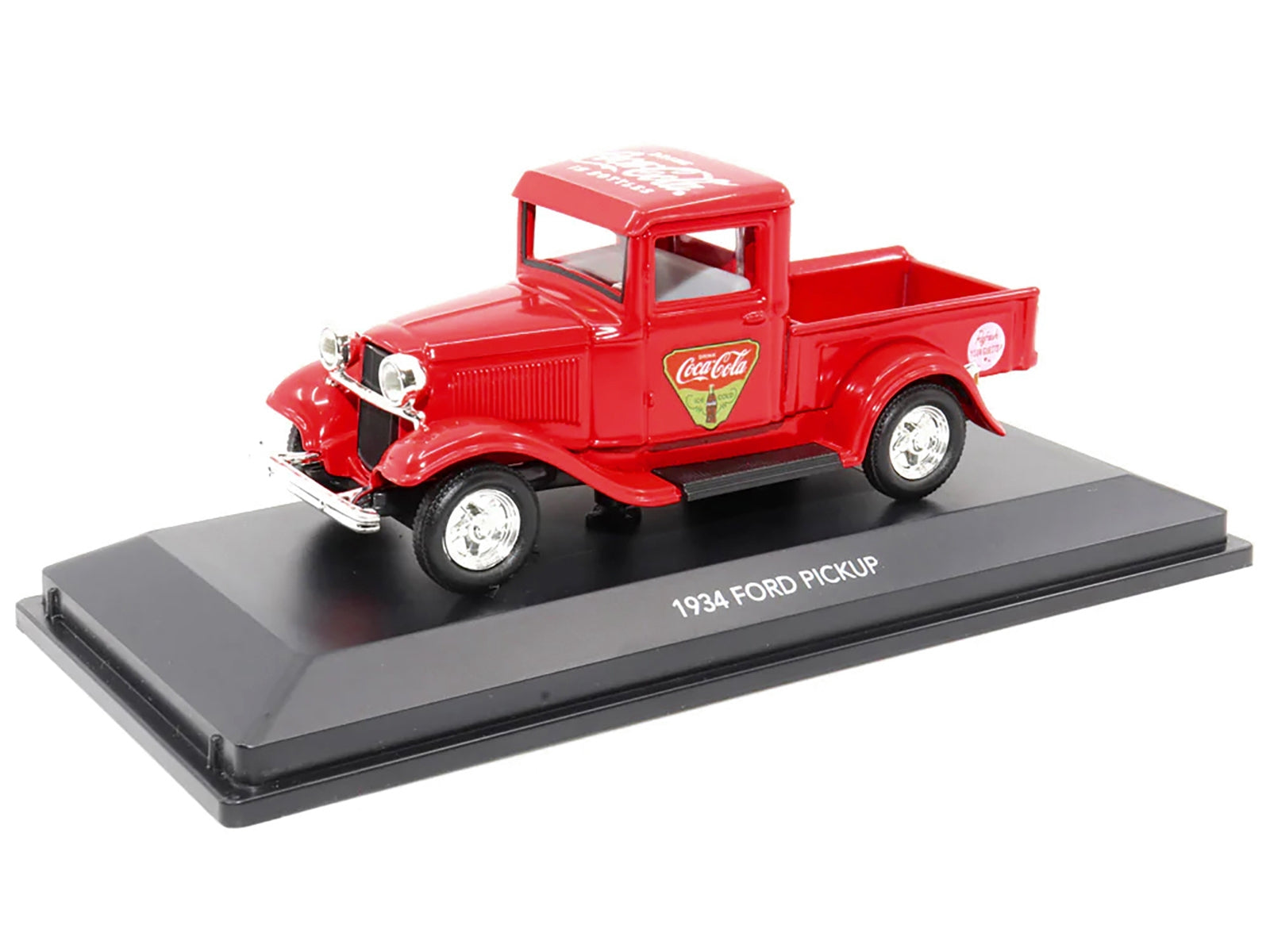 1934 Ford Pickup Truck "Coca-Cola" Red 1/43 Diecast Model Car by Motor City Classics - Minihomy