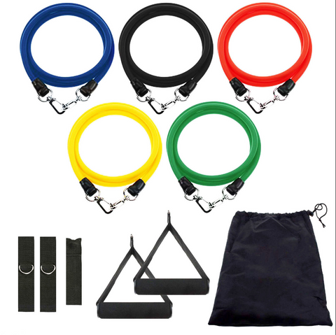 11-piece suit fitness rally pull rope
