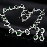 Necklace Earring Set Cubic Zirconia Jewelry Set