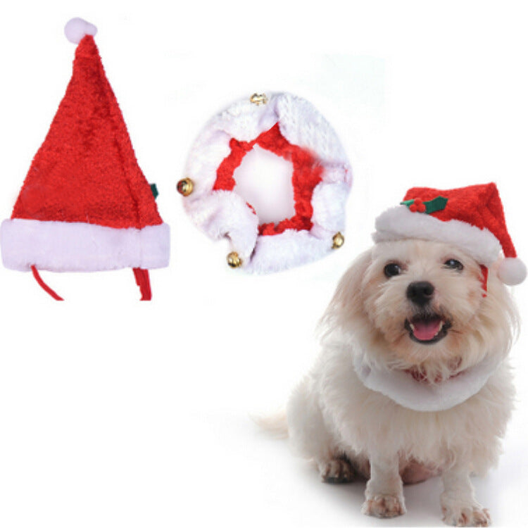 Pet Christmas Hat Bib - Minihomy