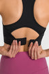 Cutout Racer Back Sports Bra - Minihomy