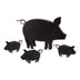 Pig and Piglets Metal Garden Sculpture Set - Minihomy