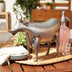 Galvanized Metal Cow Garden Figurine - Minihomy