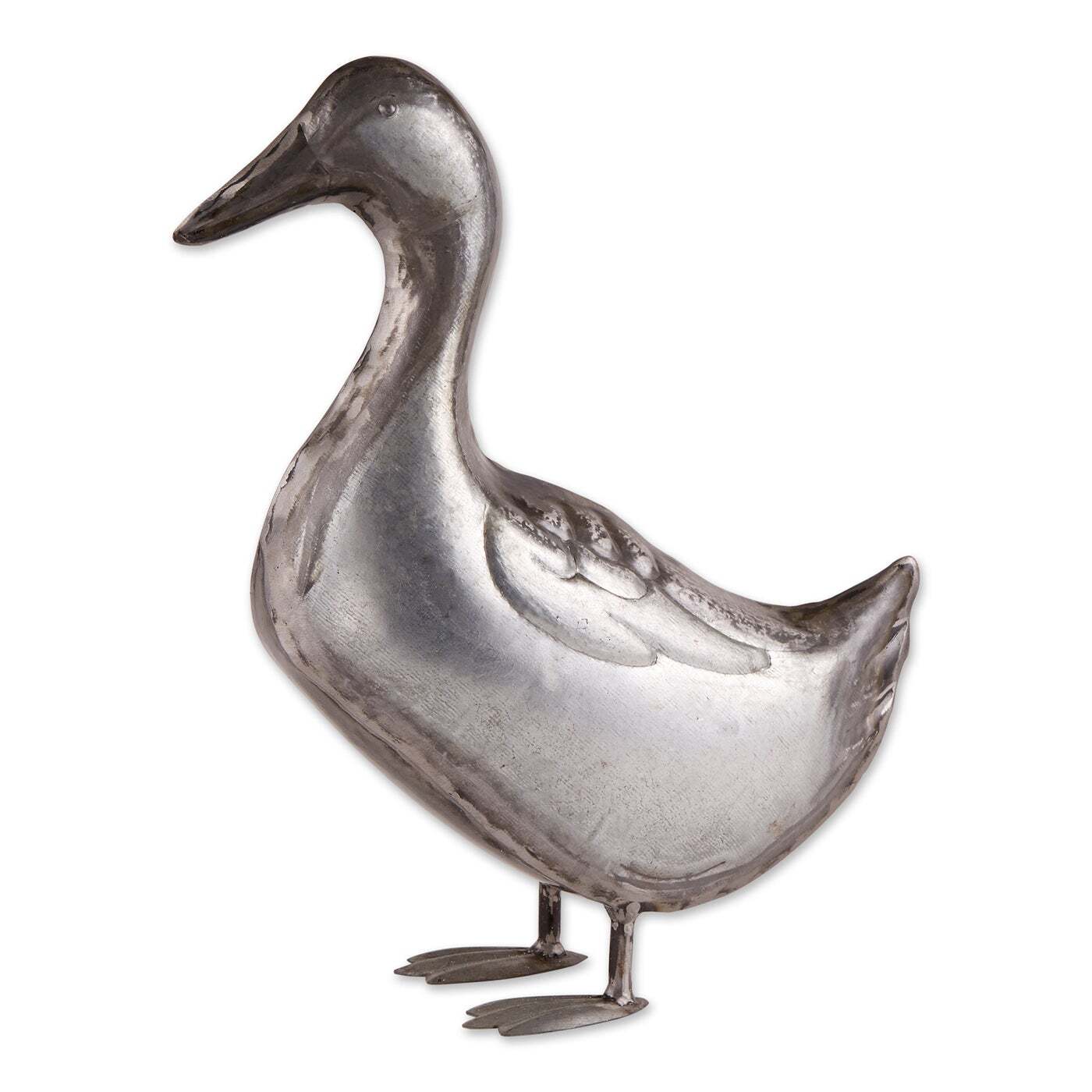 Galvanized Metal Duck Garden Figurine - Minihomy