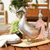 Galvanized Metal Duck Garden Figurine - Minihomy