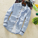 Men's slim shirt casual summer all-match Shirt