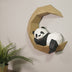 3D DIY Panda On The Moon Wall  Home Decor - Minihomy