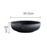 1PC Japanese Style Ceramic Thickened Large Shallow Soup