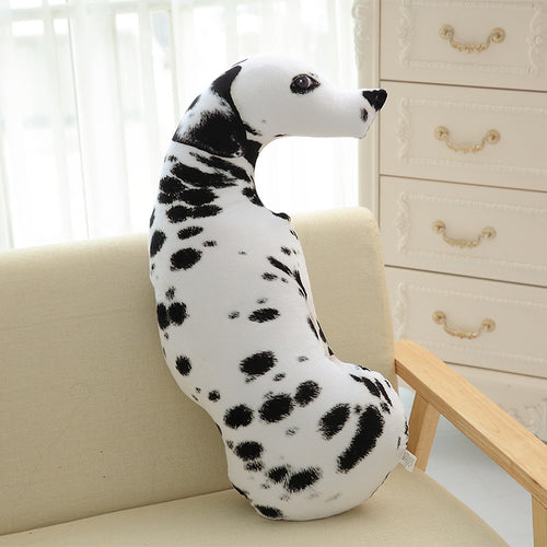 Funny 3D Dog Print Throw Pillow Creative Cushion Cute Plush Doll Gift Home Decor