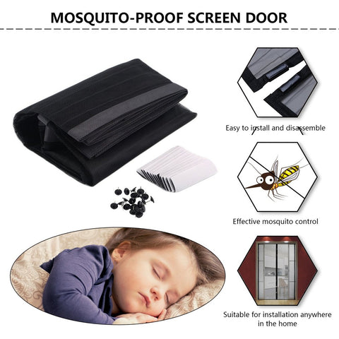 Anti-mosquito Nets For Doors Kitchen Curtains Insect Protection Magnetic Durable Washing Car Fly Mesh Magnets Separators Screens