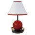 15" Orange Bedside Table Lamp With White Shade - Minihomy