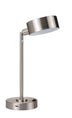 15" Silver Metal Bedside Table Lamp With Silver Shade - Minihomy