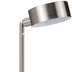 15" Silver Metal Bedside Table Lamp With Silver Shade - Minihomy