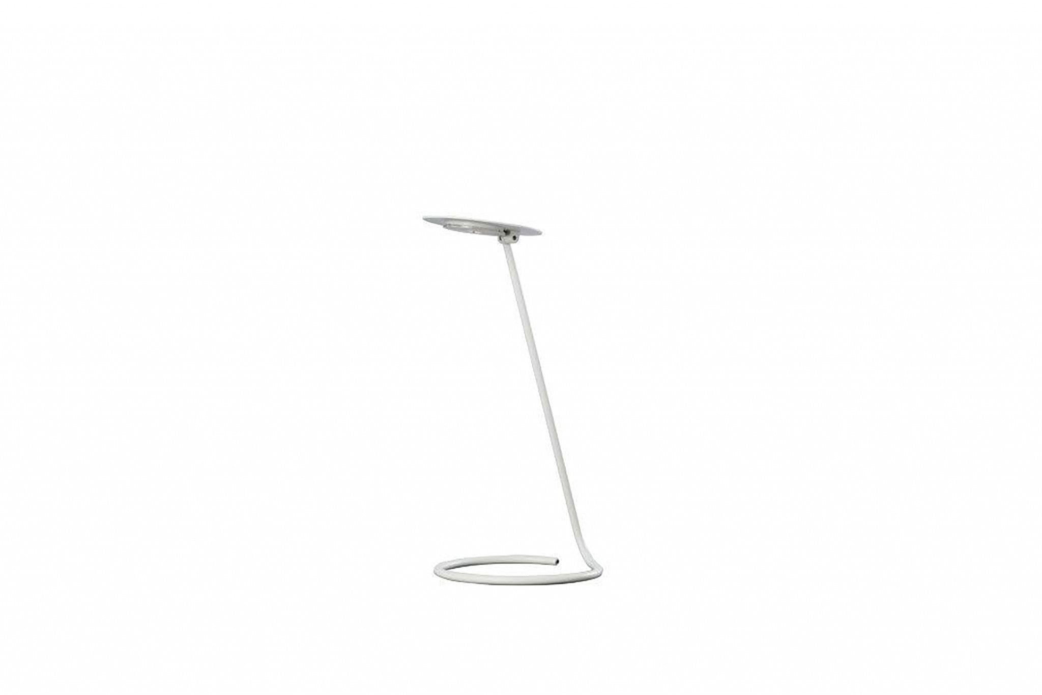 15" White Metal Desk Table Lamp With White Shade - Minihomy