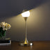 16" Gold Globe Led Table Lamp With Gold Novelty Shade - Minihomy