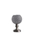 12" Silver Globe Led Table Lamp With Clear Globe Shade - Minihomy