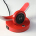 13" Red Contempo C Shape LED  with USB Desk or Table Lamp - Minihomy