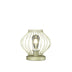 10" Gold Bedside Table Lamp With Gold Cage Shade - Minihomy