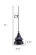 Industrial Two Tier Black Metal Hanging Light - Minihomy